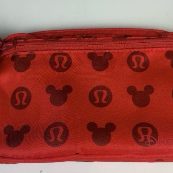 Lululemon x Disney Everywhere Belt Bag Fanny Pack Red Mickey Mouse Logo NWT - Picture 4 of 6